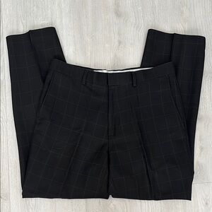 🔥BUNDLESALE Mens 34/30 Michael Brandon Black Checkered Dress Slim Pants